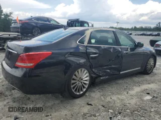 2015 Hyundai Equus Signature z VIN KMHGH4JH6FU098564, wystawiony jako Copart lot #60137525 z przebiegiem 130 144 mil mil oraz Szkoda całkowita • Salvage title. Historia ofert i sprzedaży dostępna na DreamBid. Obrazek 3.