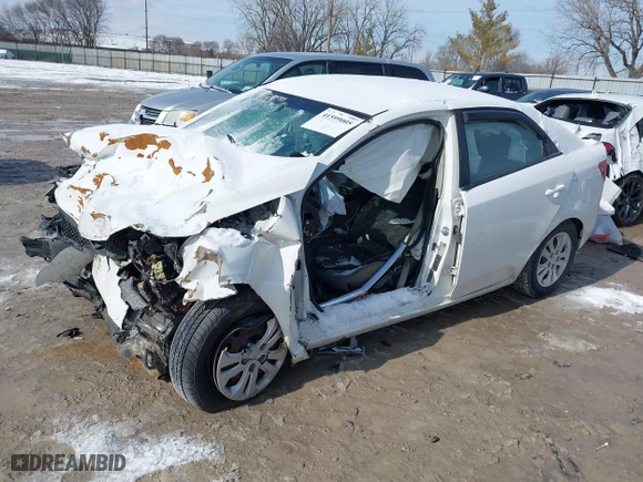 2010 Kia Forte LX with VIN KNAFT4A28A5858147, listed as a IAAI auction lot 41599005 with 124,445 mi miles. Bid and sale history available at carsss.com. Image 18.