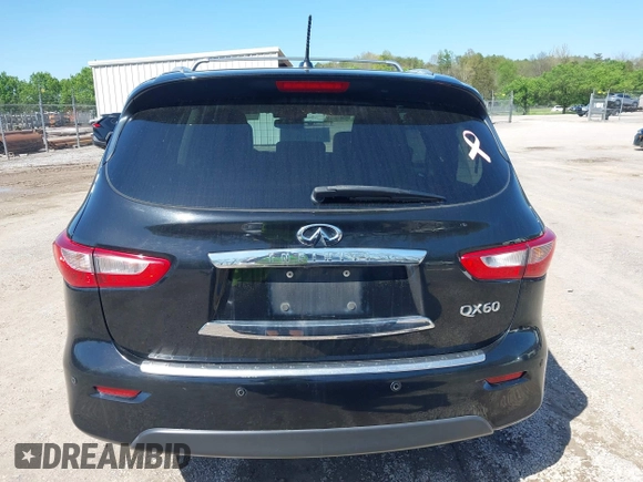 2015 Infiniti QX60 with VIN 5N1AL0MM7FC521714, listed as a IAAI auction lot 41897689 with 186,610 mi miles. Bid and sale history available at carsss.com. Image 16.
