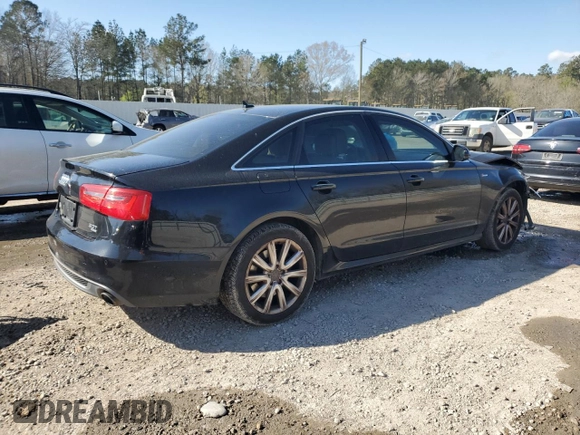 2013 Audi A6 3.0T Prestige with VIN WAUHGAFCXDN146708, listed as a Copart auction lot 48297395 with 94,776 mi miles and Salvage Title. Bid and sale history available at carsss.com. Image 3.