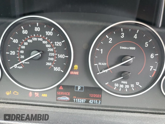 2016 BMW 3 Series 328i with VIN WBA8E9C56GK644887, listed as a Copart auction lot 45877105 with 115,287 mi miles and Salvage Title. Bid and sale history available at DreamBid. Image 9.