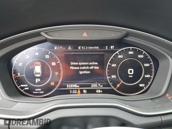 2020 Audi Q5 Premium Plus with VIN WA1BNAFY4L2065613, listed as a Copart auction lot 60804035 with 52,698 mi miles and Salvage title. Bid and sale history available at DreamBid. Image 9.