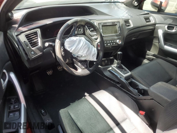2013 Honda Civic Si with VIN 2HGFG4A53DH705255, listed as a Copart auction lot 55443595 with 107,851 mi miles and Salvage title. Bid and sale history available at DreamBid. Image 8.
