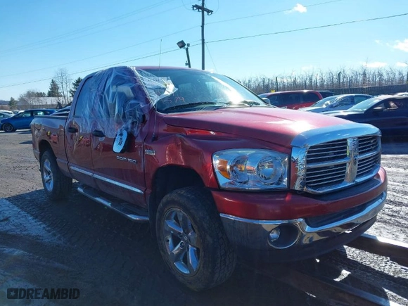2007 Dodge Ram 1500 Laramie with VIN 1D7HU18277S267806, listed as a IAAI auction lot 41591579 with 141,497 mi miles. Bid and sale history available at carsss.com. Image 1.