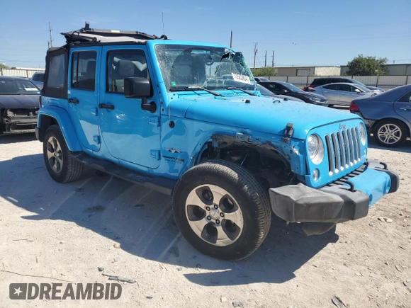 2018 Jeep Wrangler JK Unlimited Sahara with VIN 1C4BJWEG0JL899909, listed as a Copart auction lot 73563804 with 95,244 mi miles and Salvage Title. Bid and sale history available at carsss.com. Image 4.