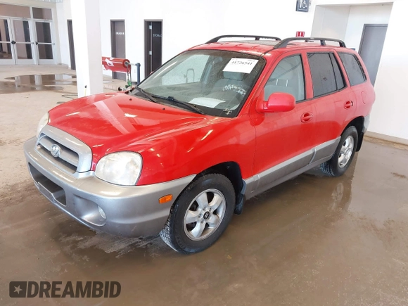 2005 Hyundai Santa Fe GLS with VIN KM8SC73E95U890509, listed as a IAAI auction lot 41726541 with 171,992 mi miles. Bid and sale history available at carsss.com. Image 2.