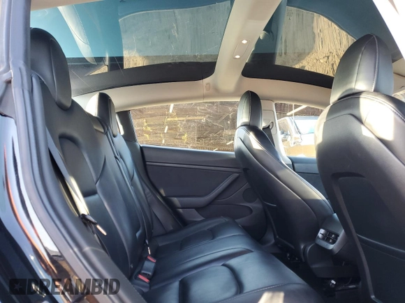 2022 Tesla Model 3 with VIN 5YJ3E1EA6NF191129, listed as a Copart auction lot 49474935 with 155,264 mi miles and Clean Title. Bid and sale history available at carsss.com. Image 10.