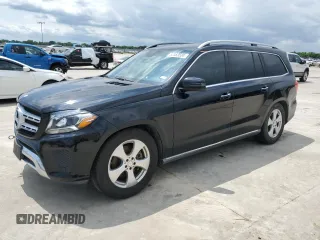 2017 Mercedes-Benz GLS 450 with VIN 4JGDF6EE4HA853848, listed as a Copart auction lot 52553534 with 59,082 mi miles and . Bid and sale history available at DreamBid. Image 1.