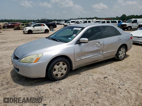 2005 Honda Accord LX with VIN 3HGCM56415G711610, listed as a Copart auction lot 61601425 with 106,728 mi miles and Salvage title. Bid and sale history available at DreamBid. Image 1.