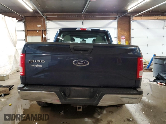 2015 Ford F-150 XLT with VIN 1FTEW1EP2FFC73690, listed as a Copart auction lot 61154355 with 145,389 mi miles and Salvage title. Bid and sale history available at DreamBid. Image 6.