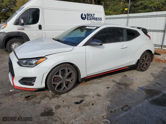2019 Hyundai Veloster N with VIN KMHT36AH4KU001624, listed as a Copart auction lot 79300764 with 23,232 mi miles and Salvage Title. Bid and sale history available at carsss.com. Image 1.