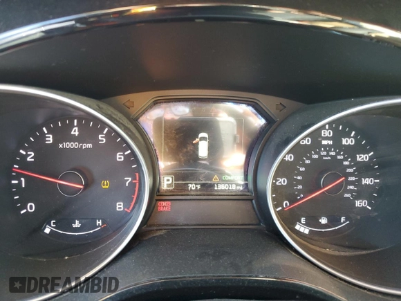 2015 Kia Sedona SX with VIN KNDMC5C14F6047550, listed as a Copart auction lot 46781034 with 136,018 mi miles and Salvage Title. Bid and sale history available at carsss.com. Image 9.