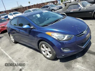 2013 Hyundai Elantra GLS with VIN KMHDH4AE7DU487588, listed as a Copart auction lot 62098015 with 106,046 mi miles and Salvage title. Bid and sale history available at DreamBid. Image 4.