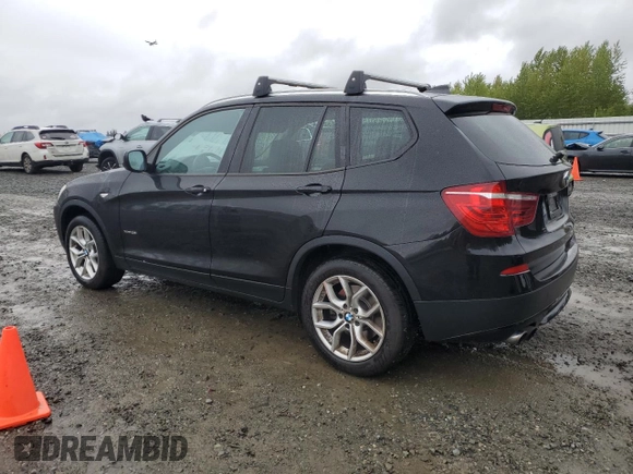 2013 BMW X3 xDrive28i with VIN 5UXWX9C52D0A31629, listed as a Copart auction lot 55024125 with 90,189 mi miles and Clean Title. Bid and sale history available at carsss.com. Image 2.
