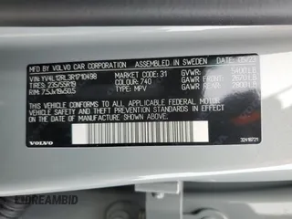 2024 Volvo XC60 Plus Dark Theme z VIN YV4L12RL3R1710498, wystawiony jako Copart lot #51565325 z przebiegiem 18 939 mil mil oraz Szkoda całkowita • Salvage title. Historia ofert i sprzedaży dostępna na DreamBid. Obrazek 13.