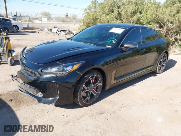 2021 Kia Stinger GT2 with VIN KNAE55LC3M6089699, listed as a IAAI auction lot 41035872 with 81,192 mi miles. Bid and sale history available at carsss.com. Image 17.