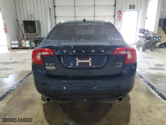 2013 Volvo S60 T5 with VIN YV1612FH9D2206437, listed as a Copart auction lot 51590355 with 123,079 mi miles and Salvage Title. Bid and sale history available at carsss.com. Image 6.