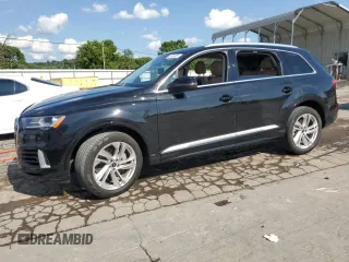 2023 Audi Q7 Premium Plus with VIN WA1LXBF70PD005334, listed as a Copart auction lot 61953055 with 43,136 mi miles and Salvage title. Bid and sale history available at DreamBid. Image 1.