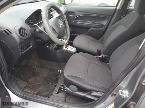 2019 Mitsubishi Mirage ES with VIN ML32A3HJ2KH010668, listed as a Copart auction lot 43415585 with 74,838 mi miles and Salvage Title. Bid and sale history available at carsss.com. Image 7.