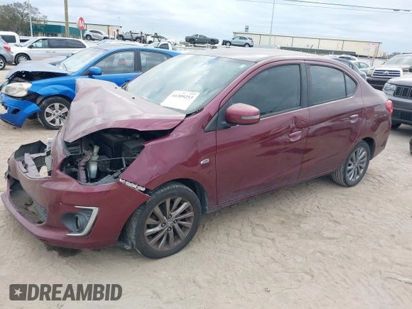 2017 Mitsubishi Mirage G4 SE with VIN ML32F4FJXHHF19834, listed as a IAAI auction lot 41309253 with 101,491 mi miles. Bid and sale history available at carsss.com. Image 19.