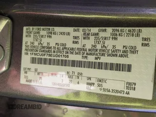 2014 Ford Escape S with VIN 1FMCU0F75EUD01705, listed as a IAAI auction lot 41504849 with 136,353 mi miles. Bid and sale history available at carsss.com. Image 9.