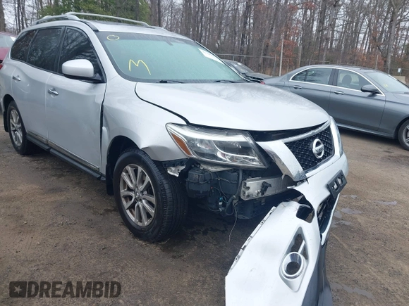 2014 Nissan Pathfinder S with VIN 5N1AR2MM3EC727461, listed as a IAAI auction lot 41789367 with 125,341 mi miles and . Bid and sale history available at DreamBid. Image 6.