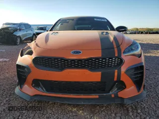 2019 Kia Stinger GT with VIN KNAE35LC9K6071100, listed as a Copart auction lot 44145015 with 76,659 mi miles and Salvage Title. Bid and sale history available at DreamBid. Image 5.