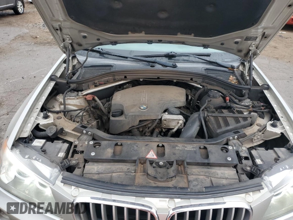 2013 BMW X3 xDrive28i with VIN 5UXWX9C54D0D02867, listed as a Copart auction lot 44048615 with 178,971 mi miles and Salvage Title. Bid and sale history available at carsss.com. Image 12.