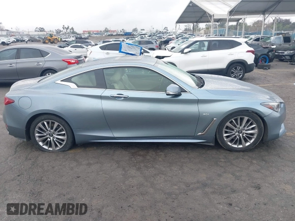 2020 Infiniti Q60 Luxe with VIN JN1EV7EK6LM340103, listed as a IAAI auction lot 41513787 with 81,054 mi miles and . Bid and sale history available at DreamBid. Image 13.