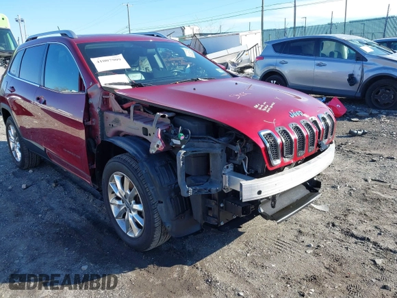 2014 Jeep Cherokee Limited with VIN 1C4PJMDB7EW219458, listed as a IAAI auction lot 41007909 with Not Provided miles and . Bid and sale history available at DreamBid. Image 6.