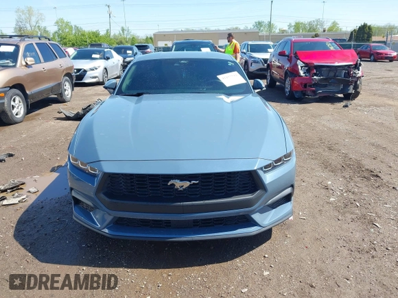 2024 Ford Mustang EcoBoost with VIN 1FA6P8TH8R5140468, listed as a IAAI auction lot 42157511 with 9,559 mi miles and . Bid and sale history available at DreamBid. Image 13.
