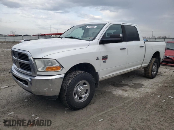 2010 Dodge Ram 2500 SLT with VIN 3D7UT2CL7AG179893, listed as a Copart auction lot 47190835 with 225,648 mi miles and Salvage Title. Bid and sale history available at carsss.com. Image 1.