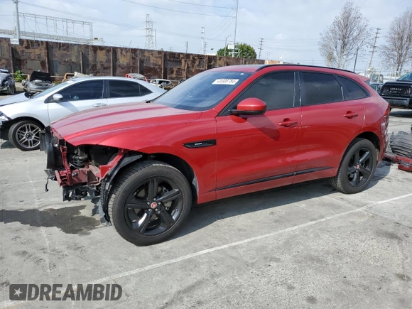 2019 Jaguar F-Pace 25t R-Sport with VIN SADCL2FX2KA606177, listed as a Copart auction lot 43308784 with 87,428 mi miles and . Bid and sale history available at DreamBid. Image 1.
