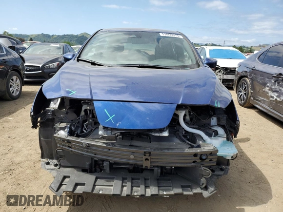 2022 Nissan LEAF S with VIN 1N4AZ1BVXNC563805, listed as a Copart auction lot 53060015 with 25,040 mi miles and Salvage Title. Bid and sale history available at DreamBid. Image 5.