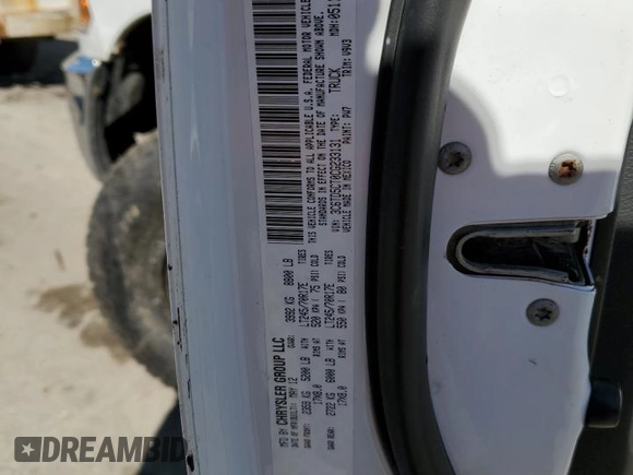 2012 Ram 2500 ST z VIN 3C6TD5CT0CG233131, wystawiony jako Copart lot #46194155 z przebiegiem 133 392 mil mil oraz Nie do naprawy • Non repairable. Historia ofert i sprzedaży dostępna na DreamBid. Obrazek 12.