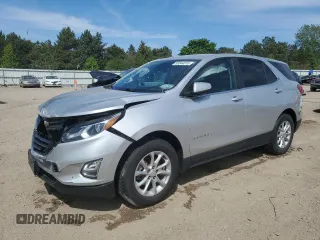 2021 Chevrolet Equinox LT with VIN 3GNAXKEV5MS176032, listed as a Copart auction lot 55844815 with 76,253 mi miles and Salvage title. Bid and sale history available at DreamBid. Image 1.