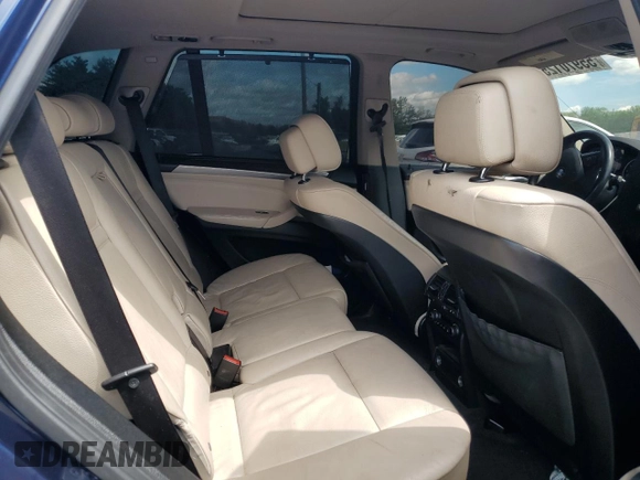 2012 BMW X5 35i with VIN 5UXZV4C56CL754643, listed as a Copart auction lot 55970125 with 150,584 mi miles and Salvage title. Bid and sale history available at DreamBid. Image 10.