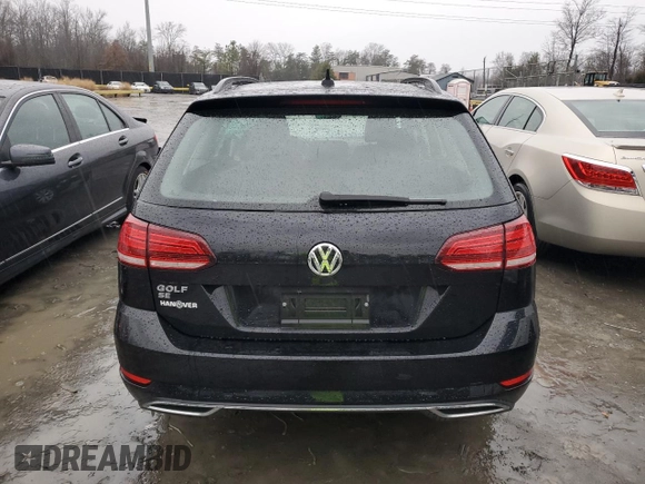 2019 Volkswagen Golf SportWagen S with VIN 3VWY57AU7KM513306, listed as a Copart auction lot 37145424 with 14,674 mi miles. Bid and sale history available at carsss.com. Image 6.