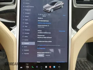 2014 Tesla Model S 60 with VIN 5YJSA1H19EFP51003, listed as a Copart auction lot 52164335 with 105,926 mi miles and Salvage Title. Bid and sale history available at DreamBid. Image 9.