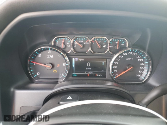 2019 GMC Sierra 1500 Limited SLE with VIN 2GTV2MEC2K1122652, listed as a Copart auction lot 70606994 with 70,350 mi miles and Salvage Title. Bid and sale history available at carsss.com. Image 9.