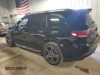 2023 Mercedes-Benz GLS 450 with VIN 4JGFF5KE8PA874580, listed as a Copart auction lot 46059574 with 12,557 mi miles and . Bid and sale history available at DreamBid. Image 2.