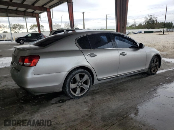 2008 Lexus GS 350 with VIN JTHBE96SX80042144, listed as a Copart auction lot 46828125 with 207,081 mi miles and Clean Title. Bid and sale history available at carsss.com. Image 3.
