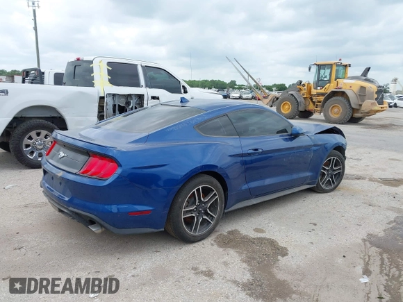 2022 Ford Mustang EcoBoost with VIN 1FA6P8TH9N5148895, listed as a IAAI auction lot 38824725 with 19,889 mi miles. Bid and sale history available at carsss.com. Image 4.