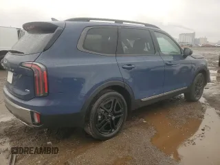 2023 Kia Telluride EX X-Line with VIN 5XYP3DGC7PG404463, listed as a Copart auction lot 49808315 with 24,306 mi miles and Salvage title. Bid and sale history available at DreamBid. Image 3.