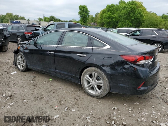 2018 Hyundai Sonata SEL with VIN 5NPE34AF5JH676066, listed as a Copart auction lot 52323454 with 77,222 mi miles and Salvage Title. Bid and sale history available at DreamBid. Image 2.
