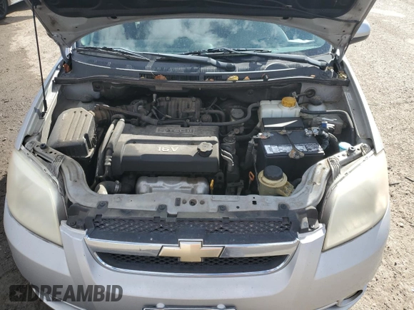 2008 Chevrolet Aveo LT with VIN KL1TG56658B261388, listed as a Copart auction lot 45560525 with 104,915 mi miles and Salvage title. Bid and sale history available at DreamBid. Image 11.
