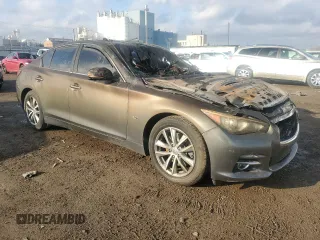 2017 Infiniti Q50 Premium with VIN JN1EV7ARXHM831042, listed as a Copart auction lot 55333025 with Not Provided miles and Clean Title. Bid and sale history available at DreamBid. Image 4.