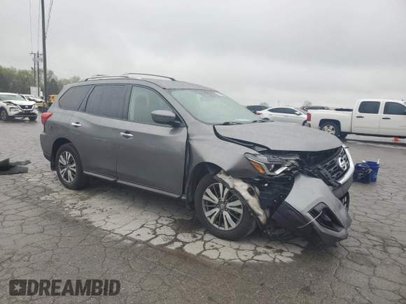 2019 Nissan Pathfinder S with VIN 5N1DR2MN8KC639149, listed as a Copart auction lot 51819025 with 80,056 mi miles and Salvage title. Bid and sale history available at DreamBid. Image 4.