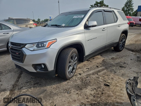 2021 Chevrolet Traverse RS with VIN 1GNERJKWXMJ265485, listed as a Copart auction lot 67362294 with 27,152 mi miles and Salvage Title. Bid and sale history available at carsss.com. Image 1.