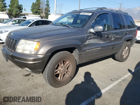 1999 Jeep Grand Cherokee Limited with VIN 1J4G268SXXC759016, listed as a Copart auction lot 80307534 with 215,870 mi miles and Salvage title. Bid and sale history available at DreamBid. Image 1.